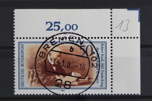 Deutschland (BRD), MiNr. 1122, Ecke rechts oben, gestempelt