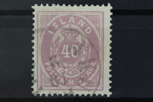 Island, MiNr. 15 A, gestempelt