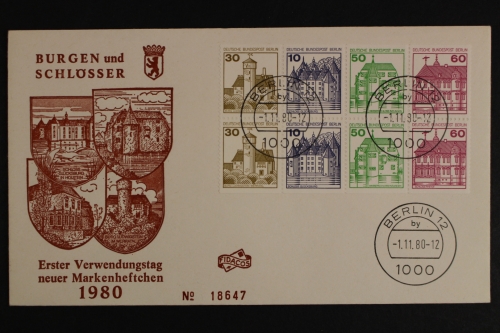 Berlin, MiNr. H-Blatt 20, Tagesstempel Berlin, Brief