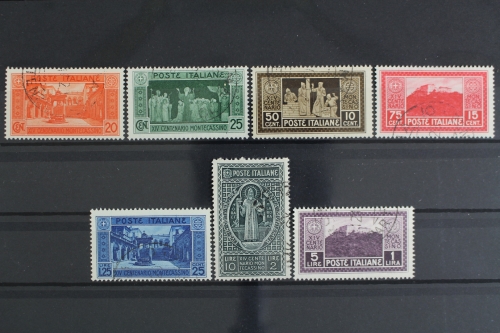 Italien, MiNr. 318-324, gestempelt