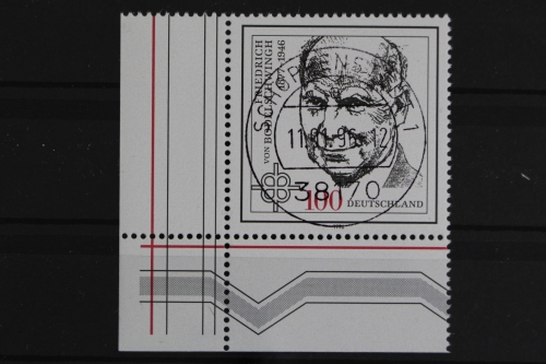 Deutschland (BRD), MiNr. 1835, Ecke li. unten, zentrischer Stempel, EST