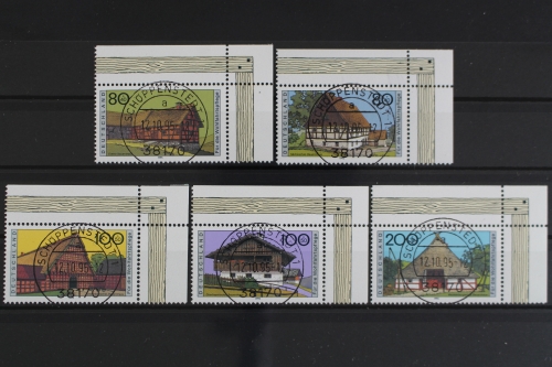 Deutschland (BRD), MiNr. 1819-1823, Ecke re. oben, zentrischer Stempel, EST