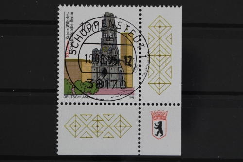Deutschland (BRD), MiNr. 1812, Ecke re. unten, zentrischer Stempel, EST