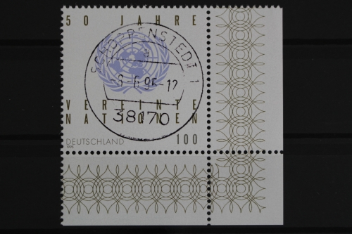 Deutschland (BRD), MiNr. 1804, Ecke re. unten, zentrischer Stempel, EST