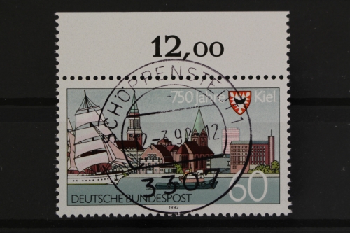 Deutschland (BRD), MiNr. 1598, zentrischer Stempel, EST
