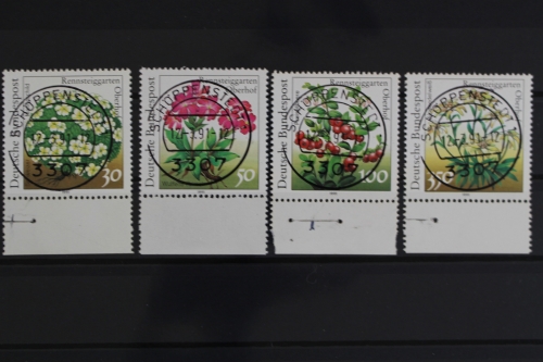 Deutschland, MiNr. 1505-1509 ohne 1507, zentrische Stempel, gestempelt