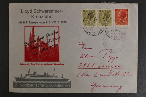 Norddeutscher Lloyd Bremen, Schwarzmeer-Kreuzfahrt, MS Europa 5/1970