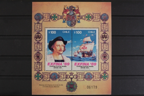 Chile, Schiffe, MiNr. Block 11, postfrisch