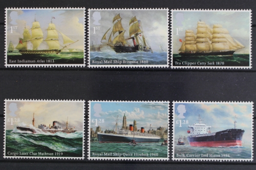 Großbritannien, Schiffe, MiNr. 3513-3518, postfrisch