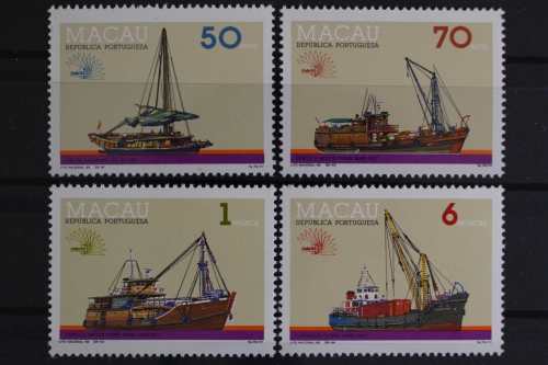 Macau, Schiffe, MiNr. 546-549, postfrisch