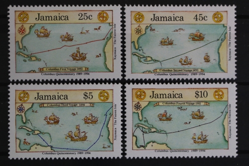 Jamaika, Schiffe, MiNr. 752-755 A, postfrisch
