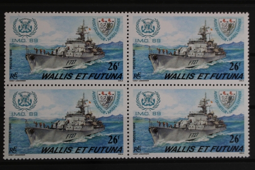 Wallis u. Futuna, Schiffe, MiNr. 562, Viererblock, postfrisch