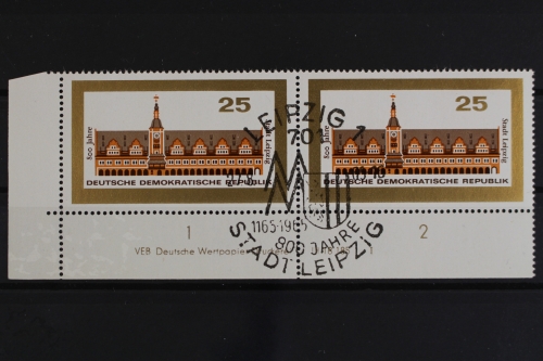 DDR, MiNr. 1127, waager. Paar, Ecke links unten, DV I, gestempelt