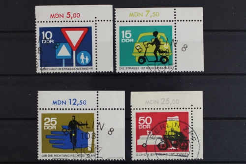 DDR, MiNr. 1169-1172, Ecken rechts oben, gestempelt