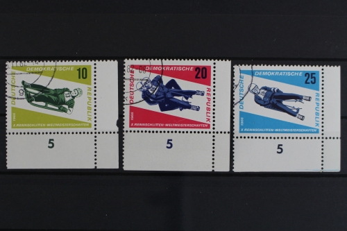DDR, MiNr. 1156-1158, Ecken rechts unten, gestempelt