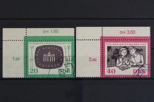 DDR, MiNr. 923-924, Ecken li. oben, gestempelt