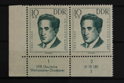 DDR, MiNr. 919, waager. Paar, Ecke li. unten, DV 2, postfrisch