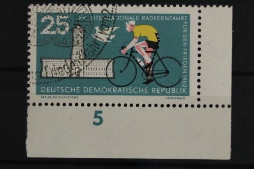 DDR, MiNr. 888, Ecke rechts unten, gestempelt