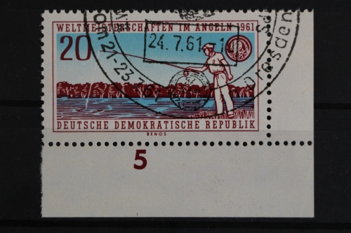 DDR, MiNr. 842, Ecke rechts unten, gestempelt