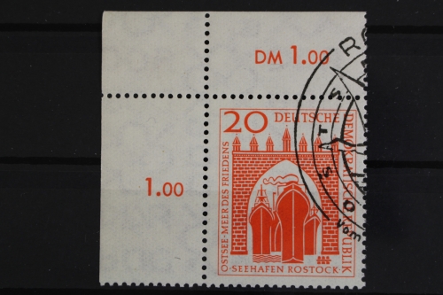 DDR, MiNr. 634, Ecke links oben, gestempelt
