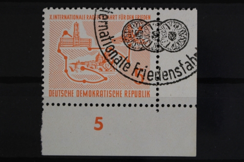 DDR, MiNr. 568, Ecke rechts unten, gestempelt
