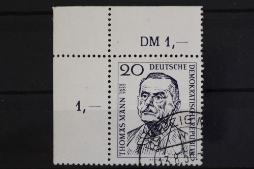 DDR, MiNr. 534, Ecke links oben, gestempelt