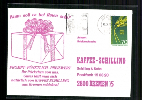 Berlin, MiNr. 516 auf Briefdrucksache