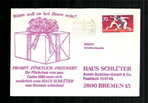 Berlin, MiNr. 568 auf Briefdrucksache