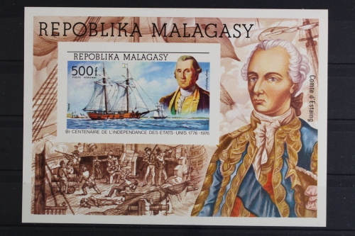 Madagaskar, Schiffe, MiNr. Block 7 B, postfrisch
