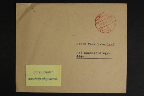 Gütersloh - Gebühr bezahlt, 1949