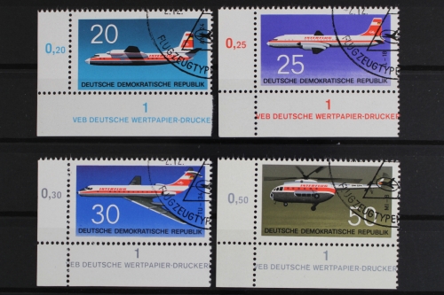 DDR, MiNr. 1524-1527, Ecken links unten, gestempelt