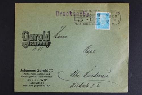 Berlin W 35, Gerold Kaffee, Lützowstr. 94