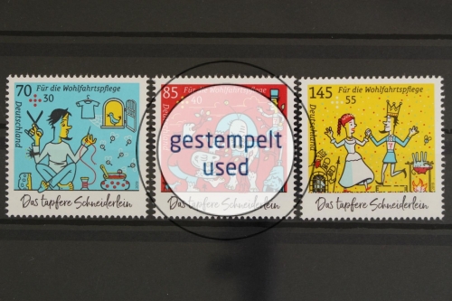 Deutschland (BRD), MiNr. 3438-3440, gestempelt