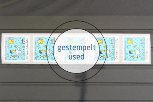 Deutschland (BRD), MiNr. 3444 sk 5er Streifen mit ZN, gestempelt