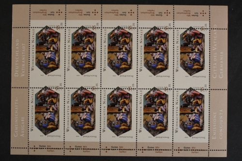 Deutschland (BRD), MiNr. 2704, Kleinbogen, stark verzähnt, postfrisch