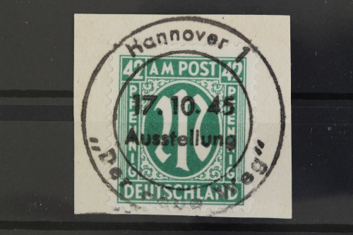 Bizone, MiNr. 31, Sonderstempel Der neue Weg, Briefstück