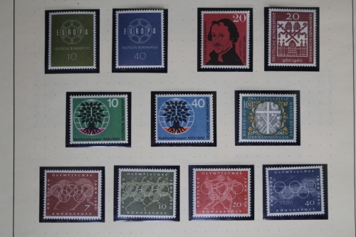 Deutschland (BRD) 1960-1969, postfrische Sammlung, incl. Lumogen