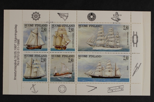 Finnland, MiNr. 1385-1390 im MH 46, postfrisch