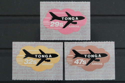 Tonga, Flugzeuge, MiNr. 839-841, selbstklebend, postfrisch