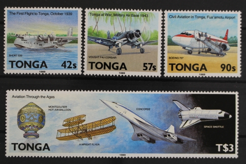 Tonga, Flugzeuge, MiNr. 1093-1096, postfrisch