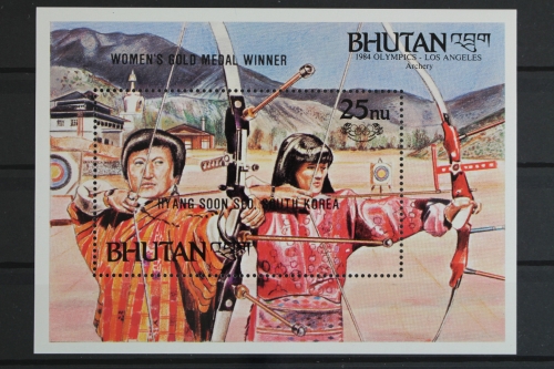 Bhutan, Olympiade, MiNr. Block 128, postfrisch