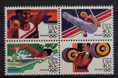 USA, Olympiade, MiNr. 1622-1625 A, Viererblock, postfrisch