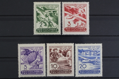 Jugoslawien, Flugzeuge, MiNr. 611-615, postfrisch
