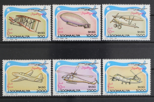 Somalia, Flugzeuge, MiNr. 485-490, postfrisch