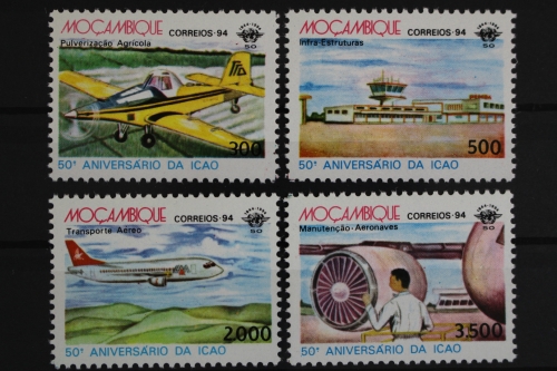 Mocambique, Flugzeuge, MiNr. 1317-1320, postfrisch