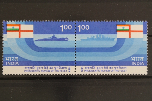 Indien, Schiffe, MiNr. 982-983, Paar, postfrisch