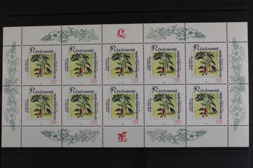 Deutschland (BRD), MiNr. 2161, Kleinbogen L. Fuchs, postfrisch