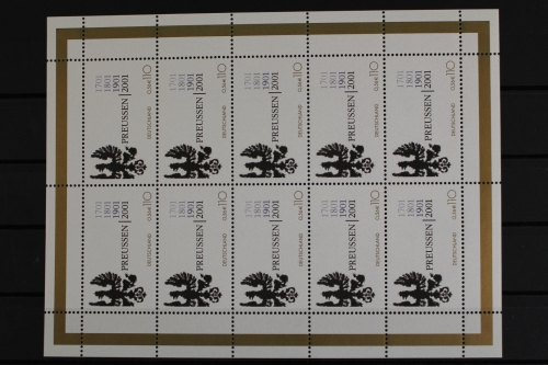 Deutschland, MiNr. 2162, Kleinbogen Königreich Preußen, postfrisch