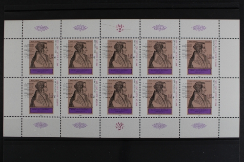 Deutschland, MiNr. 2169, Kleinbogen Martin Bucher, postfrisch