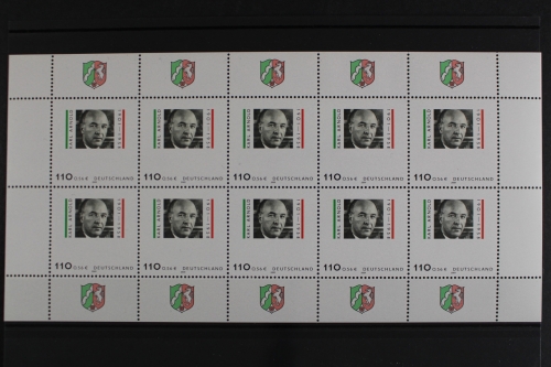 Deutschland, MiNr. 2173, Kleinbogen A. K. Arnold, postfrisch